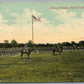 DEVILS LAKE ND DRESS PARADE ANTIQUE POSTCARD