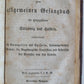 1840s GERMAN HYMNAL SONG BOOK antique ALLGEMEINES GESANGBUCH