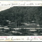 MT.HOLLY SPRINGS HOLLY GAP PARK 1907 UNDIVIDED ANTIQUE POSTCARD w/ CORK STAMP