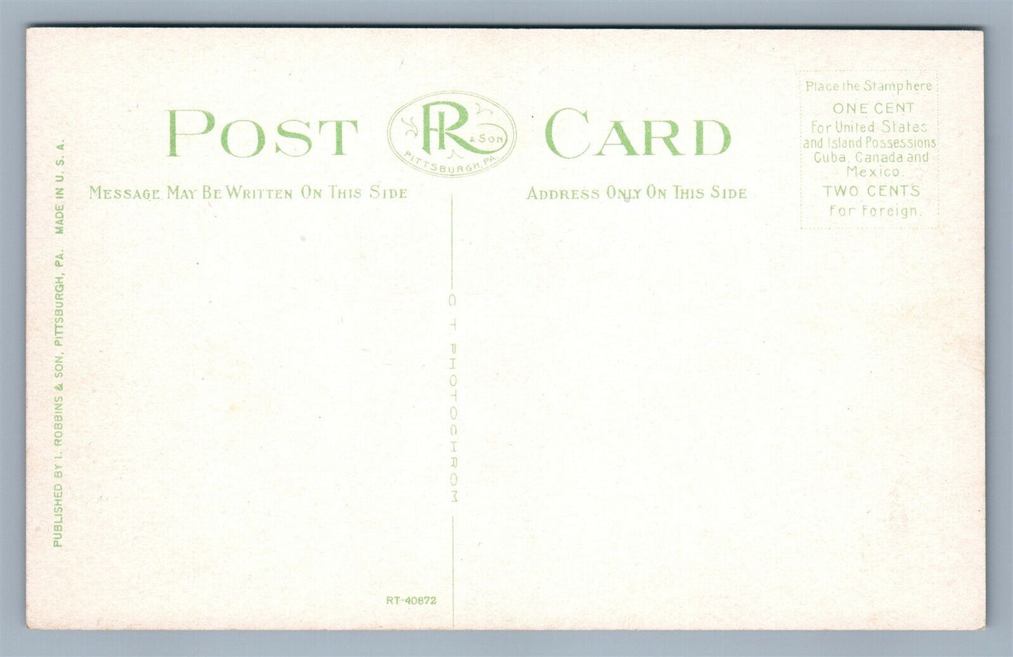 KITTANNING PA NEW HIGH SCHOOL ANTIQUE POSTCARD