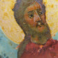 RUSSIAN ICON of BAPTISM of CHRIST antique 19th CENTURY