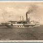 STEAMBOAT AM AMMERSEE DAMPFER ANDECHS ANTIQUE ANTIQUE REAL PHOTO POSTCARD RPPC