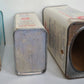 LOT of 3 VINTAGE JEWISH TZEDAKAH donation BOXES JUDAICA made in USA AMERICANA