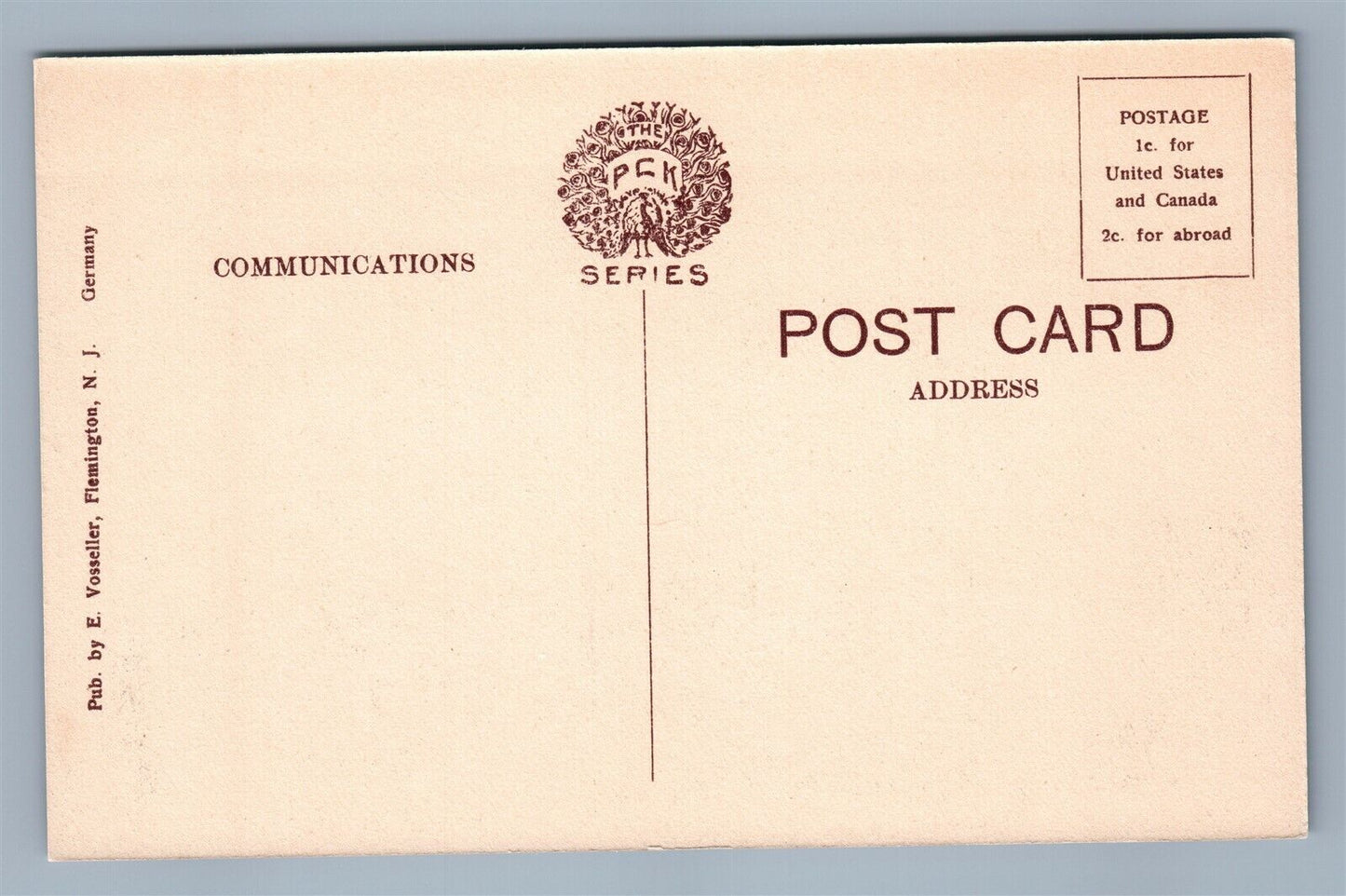 FLEMINGTON NJ EPISCOPAL CHURCH ANTIQUE POSTCARD