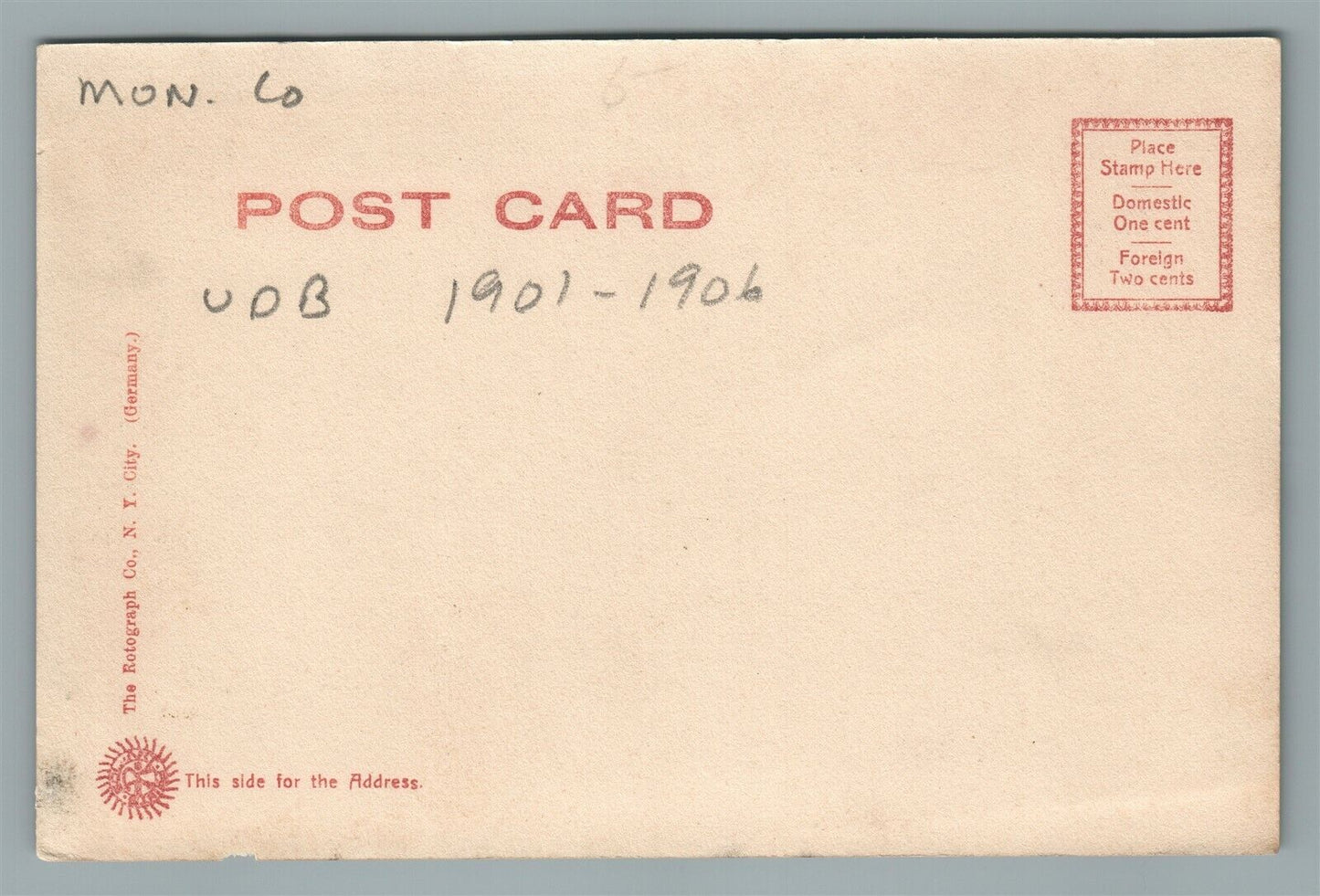 RED BANK NJ FIRST BAPTIST CHURCH ANTIQUE POSTCARD