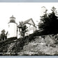 McKINLEY ME BASS AHRBOR HEAD LIGHTHOUSE VINTAGE REAL PHOTO POSTCARD RPPC