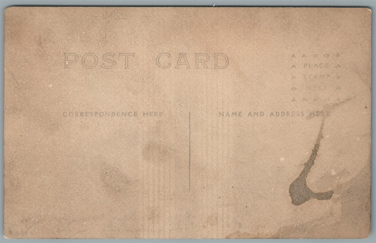 LITTLE GIRL w/ DOLL on the HOUSE PORCH ANTIQUE REAL PHOTO POSTCARD RPPC