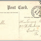 WASHINGTON NJ WASHINGTON AVENUE 1908 ANTIQUE POSTCARD w/ CORK CANCEL