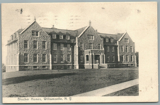 WILLIAMSVILLE NY BLOCHER HOMES ANTIQUE POSTCARD