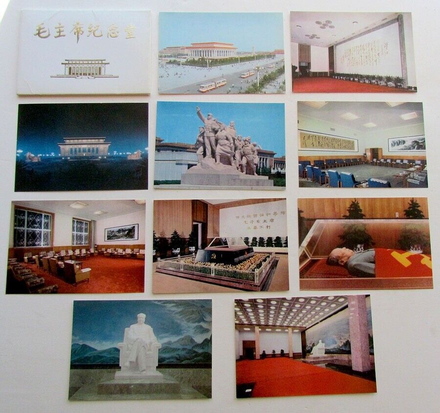 SET OF 10 CHINESE POSTCARDS DEDICATED TO CHAIRMAN MAO ZADONG Mao Tse-Tung