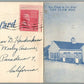 WESTPORT CT CLAM BOX SEAFOOD RESTAURANT VINTAGE DOUBLE POSTCARD