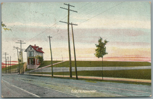 ERIE PA RESERVOIR ANTIQUE POSTCARD