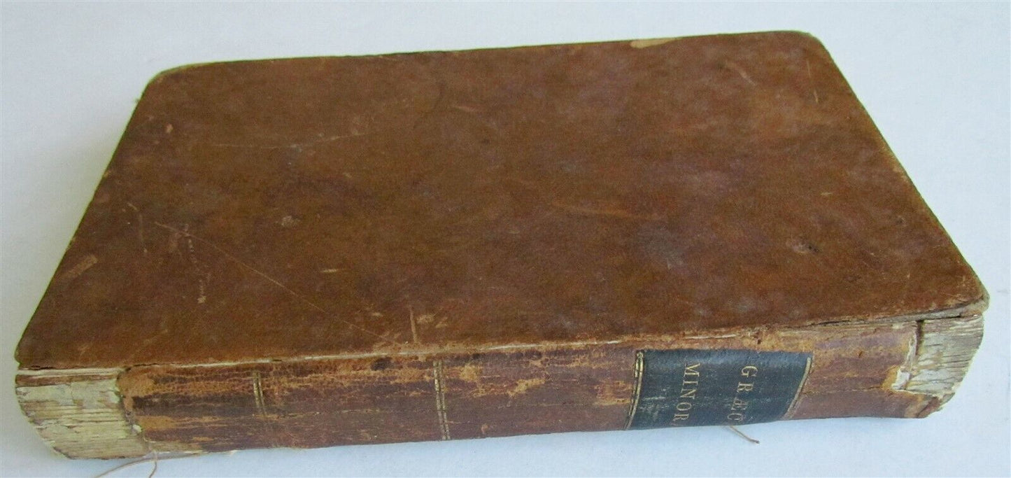 1840 COLLECTANEA GRAECA MINORA by A. DALZEL New York GREEK & ENGLISH antique