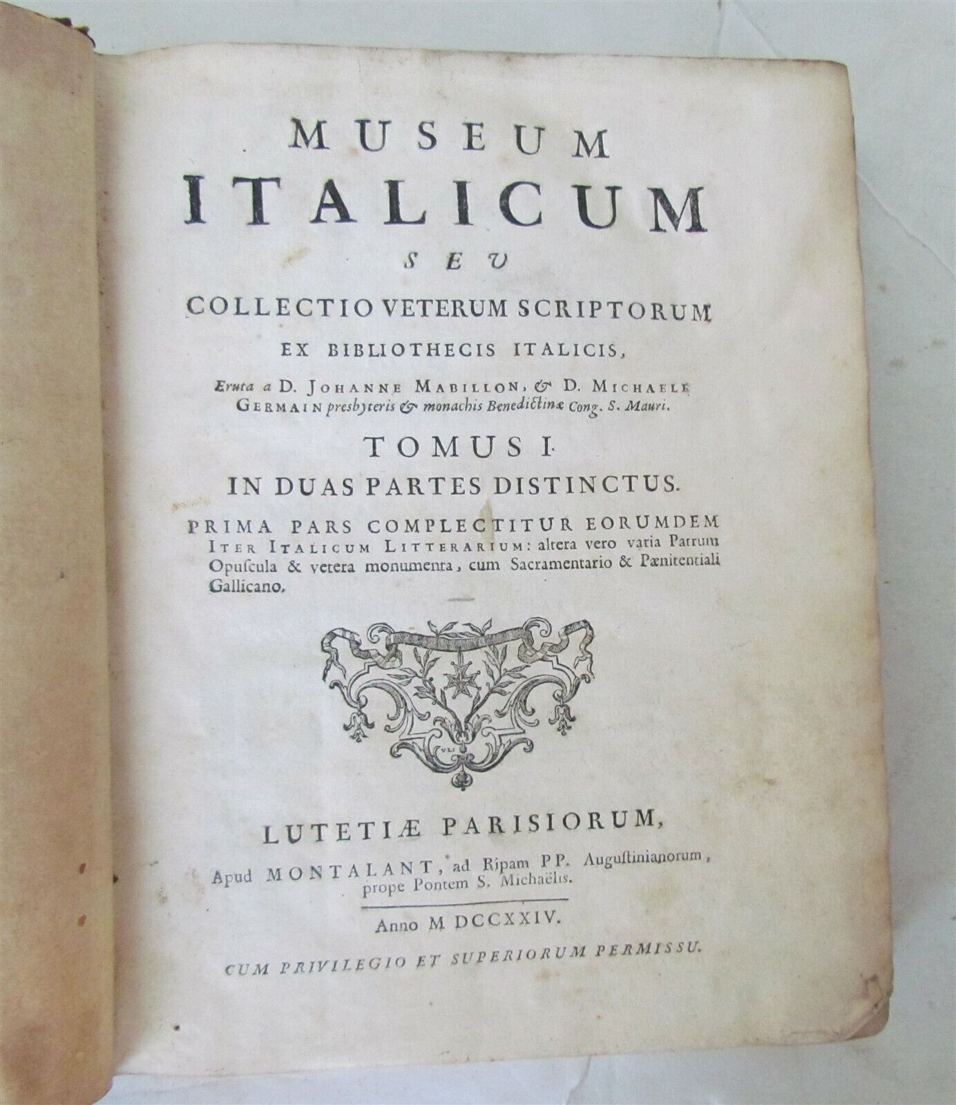 1724 MUSEUM ITALICUM antique ILLUSTRATED w/ ENGRAVINGS