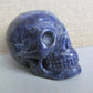 SKULL HAND CARVED OF LAPIS vintage carving