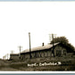 CARBONDALE KS RAILROAD DEPOT RAILWAY STATION VINTAGE REAL PHOTO POSTCARD RPPC