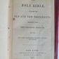 1866 BIBLE in ENGLISH ANTIQUE OLD & NEW TESTAMENTS Americana WALLET STYLE