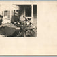 MOTORCYCLE EXCELSIOR ? CT LICENSE PLATE ANTIQUE REAL PHOTO POSTCARD RPPC