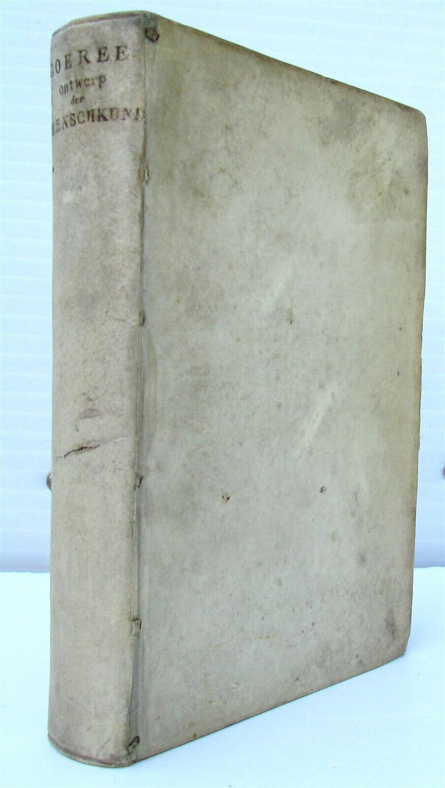 1730 ARTISTS' MANUAL in DUTCH ILLUSTRATED antique VELLUM BINDING