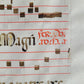 16th - 17th century ANTIPHONAL CHART MANUSCRIPT on VELLUM antique music score