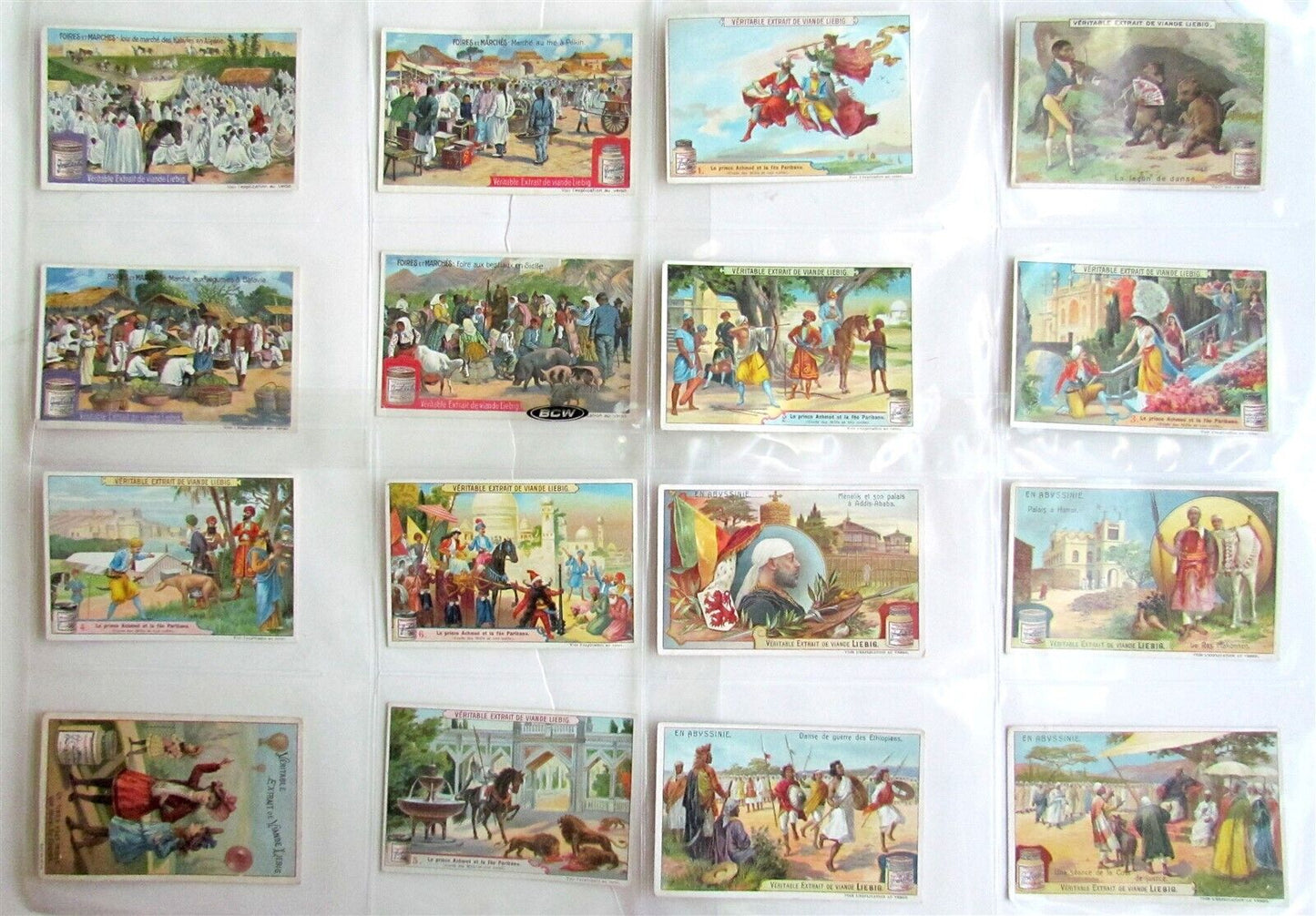 LIEBIG COMPANY 131 TRADE CARDS COLLECTION antique