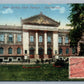 WARSAW POLAND ANTIQUE POSTCARD WARSZAWA PALAC ZACHETY SZTUK PIEKNYCH w/ STAMPS