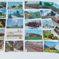 LOT OF 24 VINTAGE POSTCARDS train railway railroad