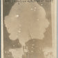RAILWAY GUN IN ACTION AT NIGHT ANTIQUE REAL PHOTO POSTCARD RPPC
