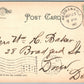 RED BANK NJ UPPER BROAD STREET ST.JAMES CHURCH 1907 UNDIVIDED ANTIQUE POSTCARD