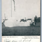 SEA GIRT NJ SUNSET GUN ANTIQUE POSTCARD w/ CORK CANCEL