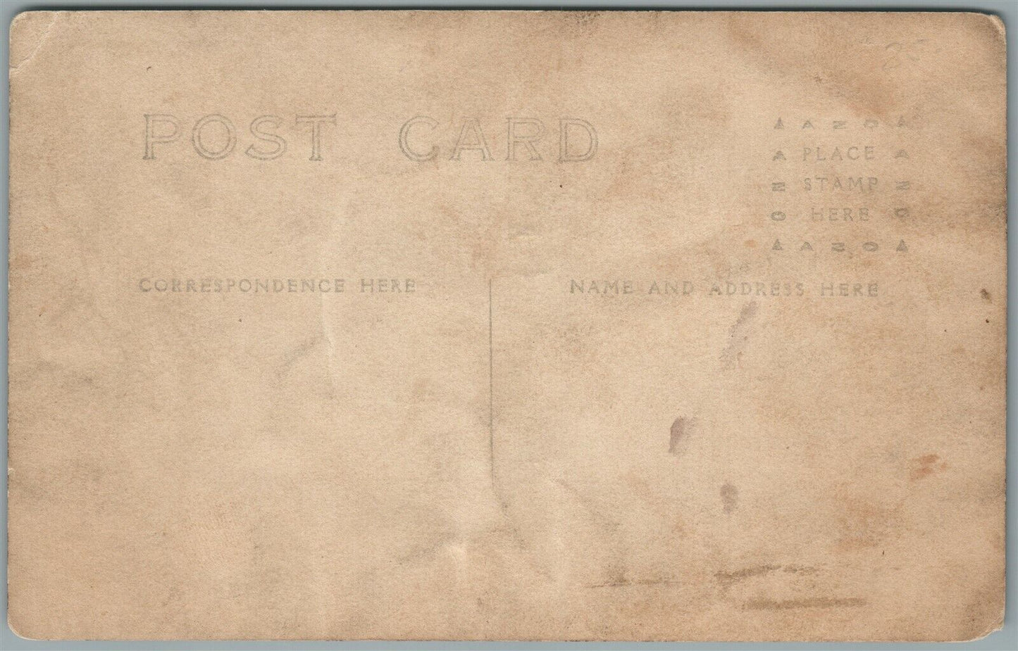 WWI MILITARY UNIT SOLDIERS w/ RIFLES ANTIQUE REAL PHOTO POSTCARD RPPC