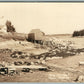 ROUND POND ME ALONG THE SHORE ANTIQUE REAL PHOTO POSTCARD RPPC