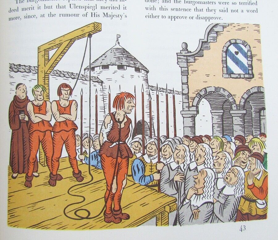 RARE 1934 GLOROIUS ADVENTURES OF TYL ULENSPIEGL LIMITED EDITION ILLUSTRATED BOOK