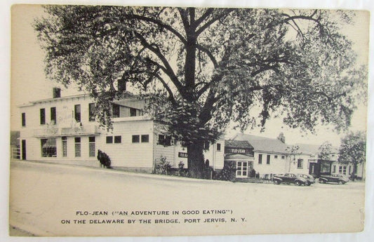 FLO-JEAN RESTAURANT PORT JERVIS N.Y. VINTAGE POSTCARD