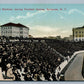 SYRACUSE NY STADIUM DURING FOOTBALL GAMES ANTIQUE POSTCARD