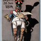 GERMANY BAVARIAN SOLDIER COMIC ANTIQUE POSTCARD