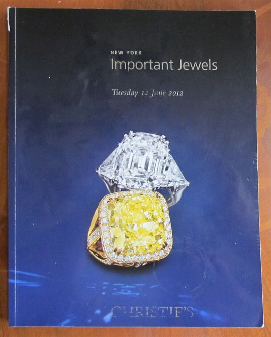 JEWELRY CHRISTIE'S AUCTION CATALOG IMPORTANT JEWELS JUNE 2012