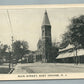 EAST ORANGE NJ MAIN STREET 1910 ANTIQUE POSTCARD