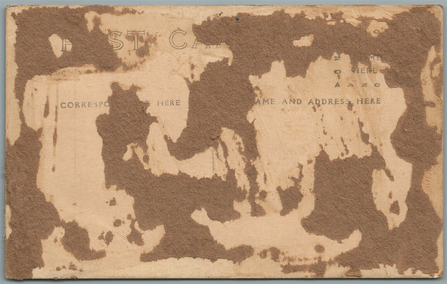 MEXICAN WAR AMERICAN HEAVY ARTILLERY ANTIQUE REAL PHOTO POSTCARD RPPC