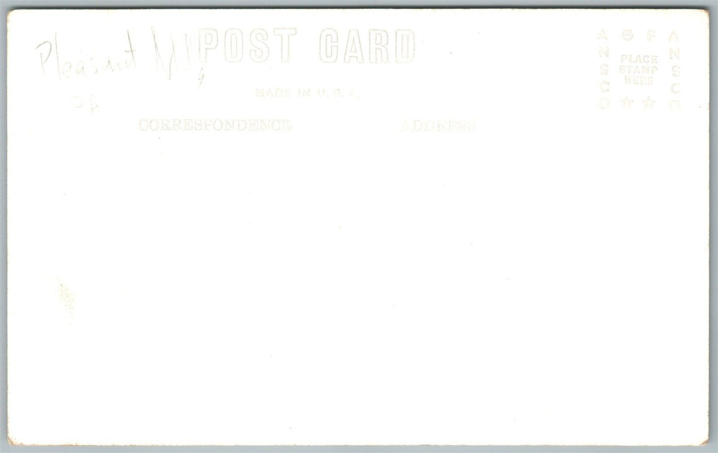 PLEASANT MILLS PA MOYERS MEATS VINTAGE REAL PHOTO POSTCARD RPPC