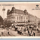 BERLIN GERMANY HOTEL DER FURSTENHOF 1908 ANTIQUE POSTCARD w/ STAMPS