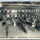 BATTLE CREEK MI SANITARIUM GYMNASIUM DRILL VINTAGE REAL PHOTO POSTCARD RPPC