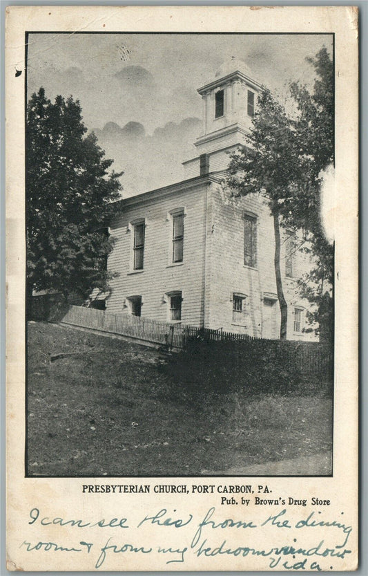 PORT CARBON PA PRESBYTERIAN CHURCH ANTIQUE POSTCARD