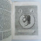 1753 WORLD'S HISTORY antique ILLUSTRATED w/ MAP in German VELLUM BOUND