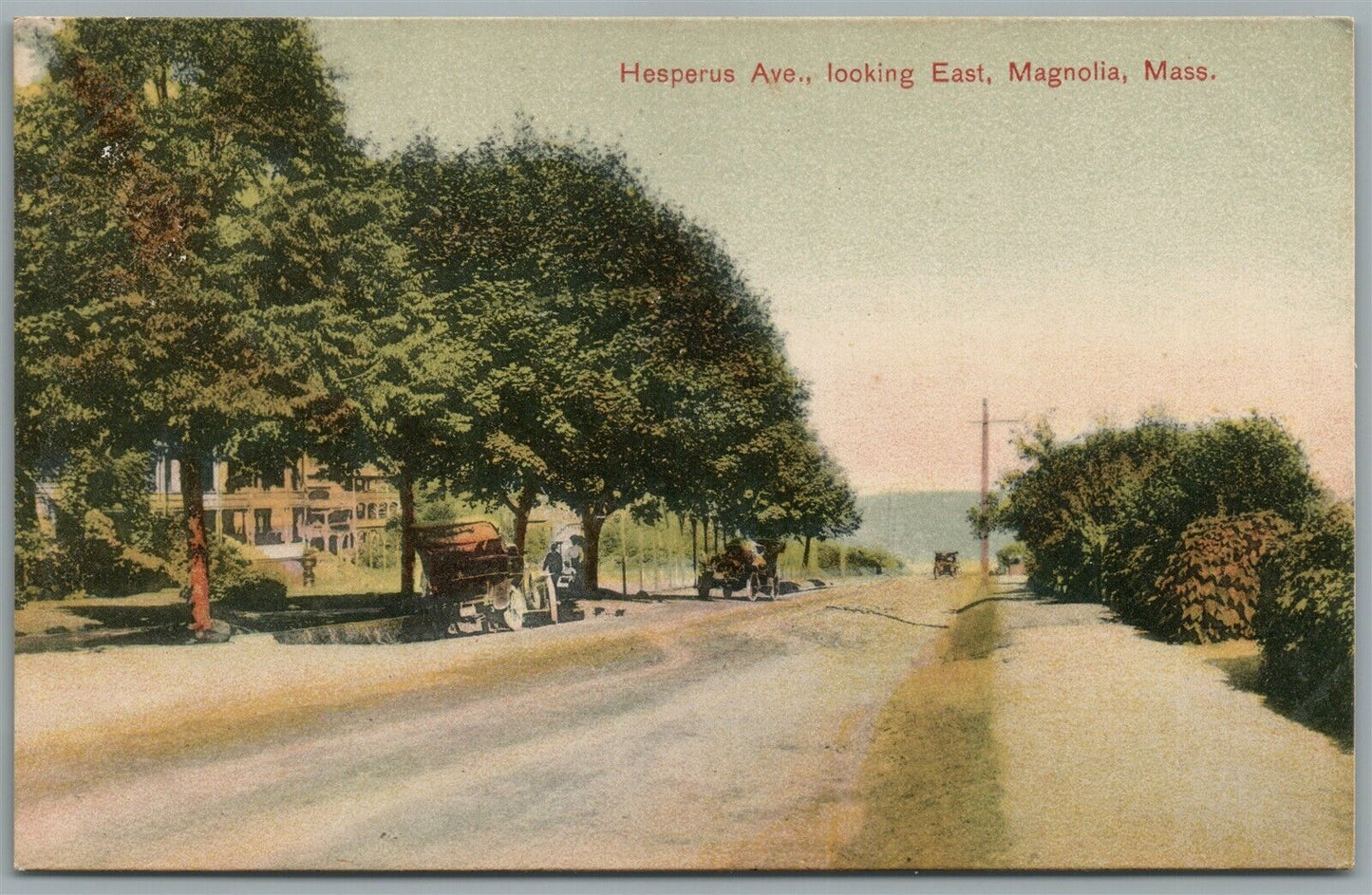 MAGNOLIA MA HESPERUS AVE. ANTIQUE POSTCARD