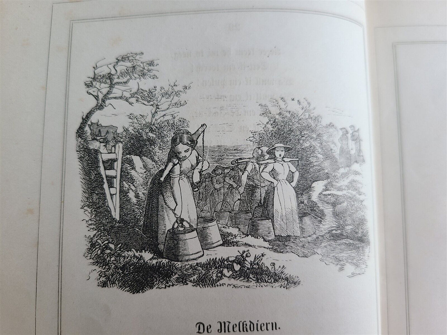 1868 QUICKBORN by KLAUS GROTH antique GERMAN POETRY ILLUSTRATED