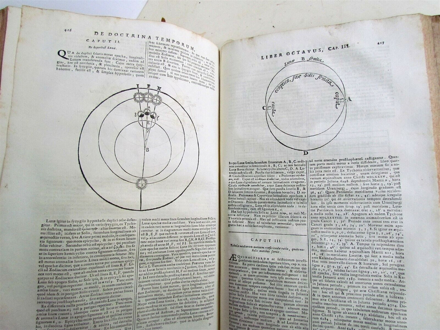 1734 2 vol DIONYSII PETAVII CHRONOLOGY TREATISE VELLUM FOLIO antique ILLUSTRATED