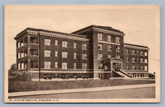 BISMARCK ND ST. ALEXIUS HOSPITAL ANTIQUE POSTCARD