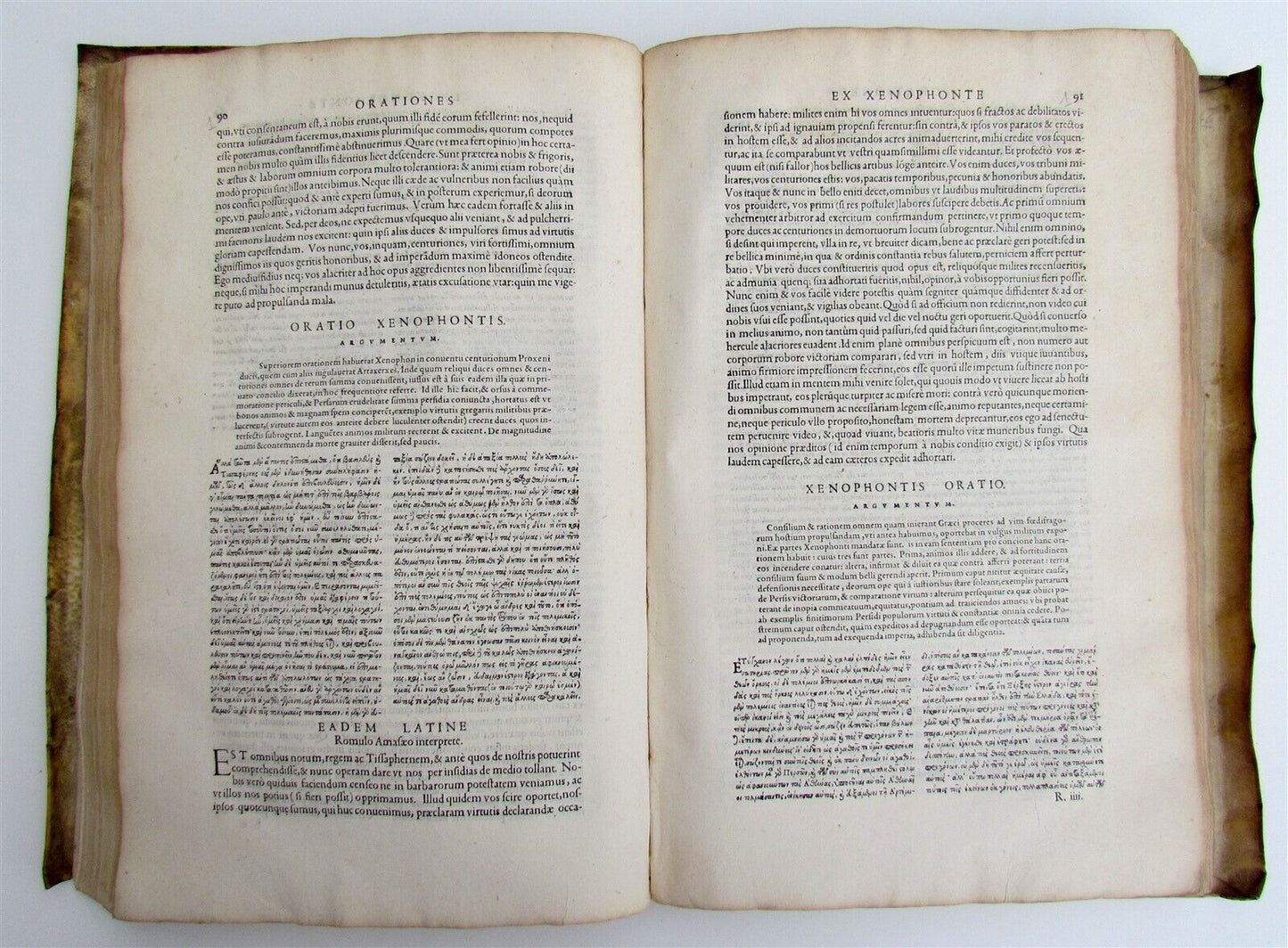 1570 SPEECHES of GREEK & LATIN HISTORIANS antique Estienne edition VELLUM FOLIO