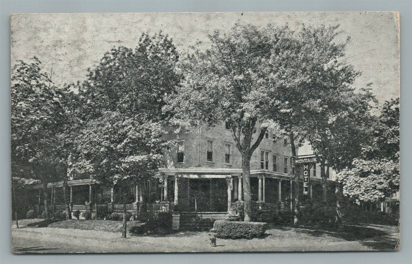 ASBURY PARK NJ MONTAUK HOTEL ANTIQUE POSTCARD